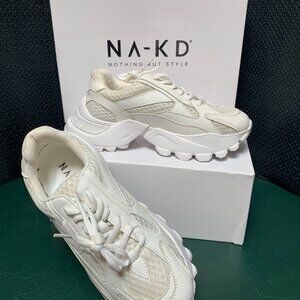 NA-KD Curved Trekking Sole Trainers V02877